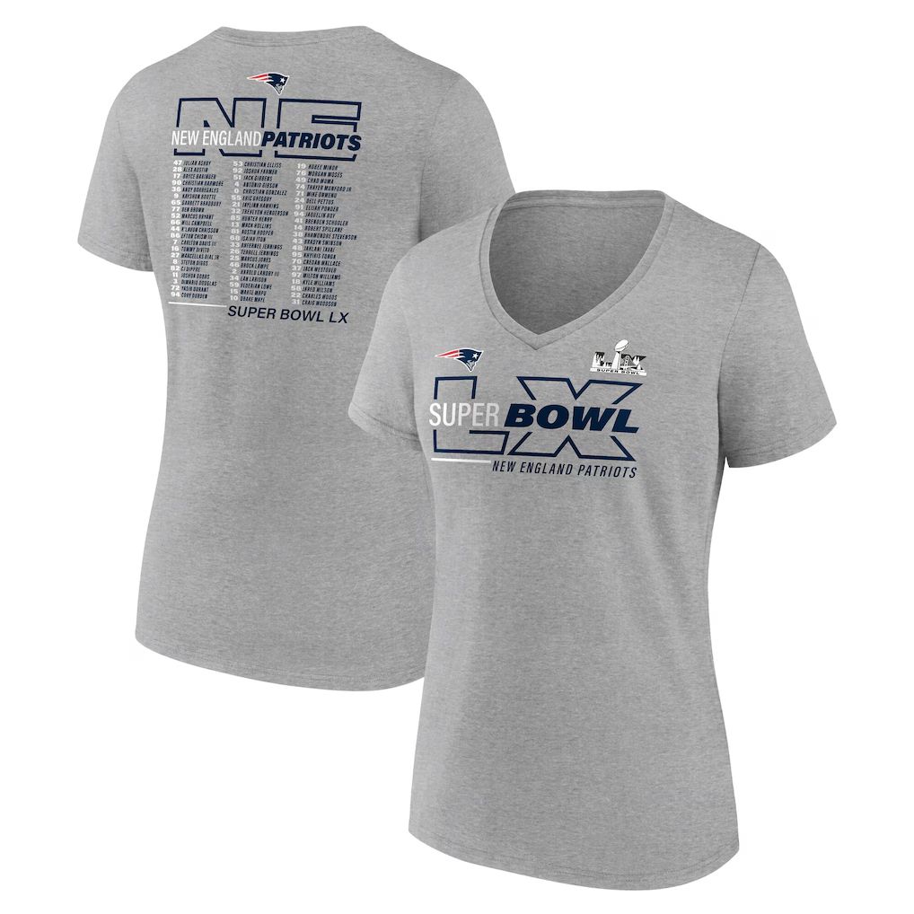 Men 2026 NFL New England Patriots T-shirt grey 015